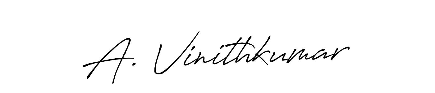 if you are searching for the best signature style for your name A. Vinithkumar. so please give up your signature search. here we have designed multiple signature styles  using Antro_Vectra_Bolder. A. Vinithkumar signature style 7 images and pictures png