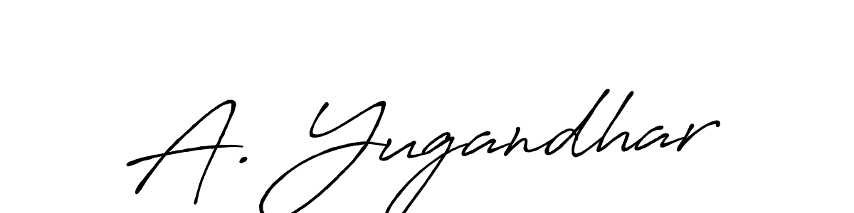 A. Yugandhar stylish signature style. Best Handwritten Sign (Antro_Vectra_Bolder) for my name. Handwritten Signature Collection Ideas for my name A. Yugandhar. A. Yugandhar signature style 7 images and pictures png