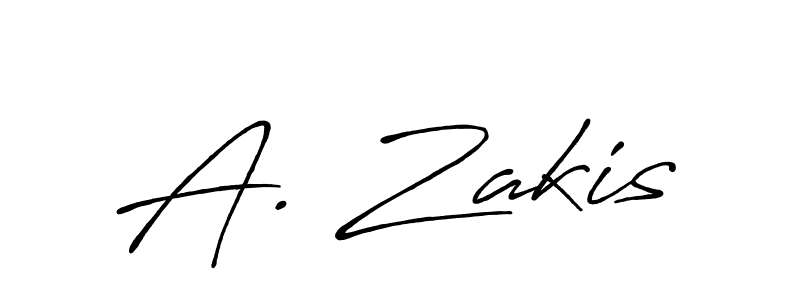 Similarly Antro_Vectra_Bolder is the best handwritten signature design. Signature creator online .You can use it as an online autograph creator for name A. Zakis. A. Zakis signature style 7 images and pictures png