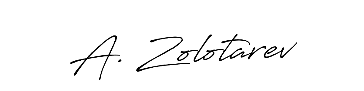 Make a beautiful signature design for name A. Zolotarev. With this signature (Antro_Vectra_Bolder) style, you can create a handwritten signature for free. A. Zolotarev signature style 7 images and pictures png