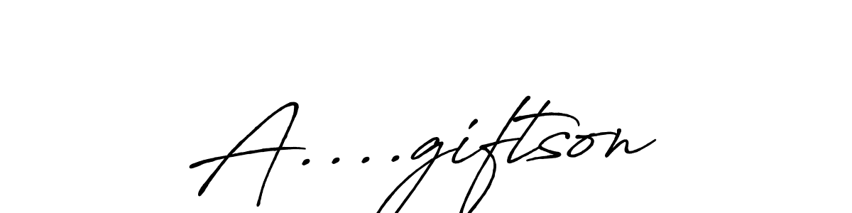 Similarly Antro_Vectra_Bolder is the best handwritten signature design. Signature creator online .You can use it as an online autograph creator for name A....giftson. A....giftson signature style 7 images and pictures png