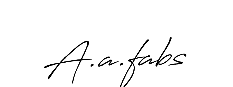 A.a.fabs stylish signature style. Best Handwritten Sign (Antro_Vectra_Bolder) for my name. Handwritten Signature Collection Ideas for my name A.a.fabs. A.a.fabs signature style 7 images and pictures png