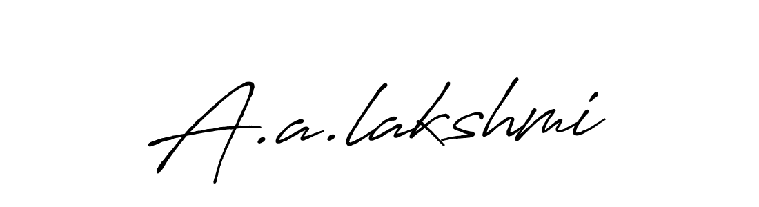 How to make A.a.lakshmi signature? Antro_Vectra_Bolder is a professional autograph style. Create handwritten signature for A.a.lakshmi name. A.a.lakshmi signature style 7 images and pictures png
