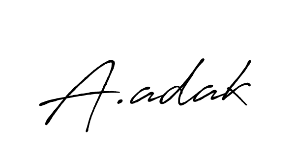 Similarly Antro_Vectra_Bolder is the best handwritten signature design. Signature creator online .You can use it as an online autograph creator for name A.adak. A.adak signature style 7 images and pictures png