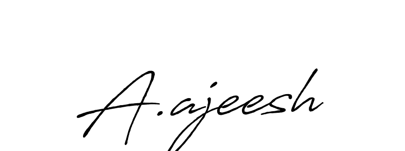 How to Draw A.ajeesh signature style? Antro_Vectra_Bolder is a latest design signature styles for name A.ajeesh. A.ajeesh signature style 7 images and pictures png