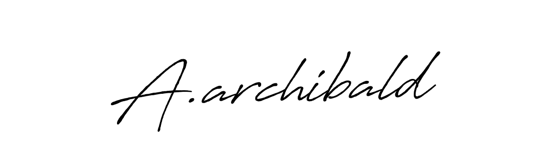 Antro_Vectra_Bolder is a professional signature style that is perfect for those who want to add a touch of class to their signature. It is also a great choice for those who want to make their signature more unique. Get A.archibald name to fancy signature for free. A.archibald signature style 7 images and pictures png