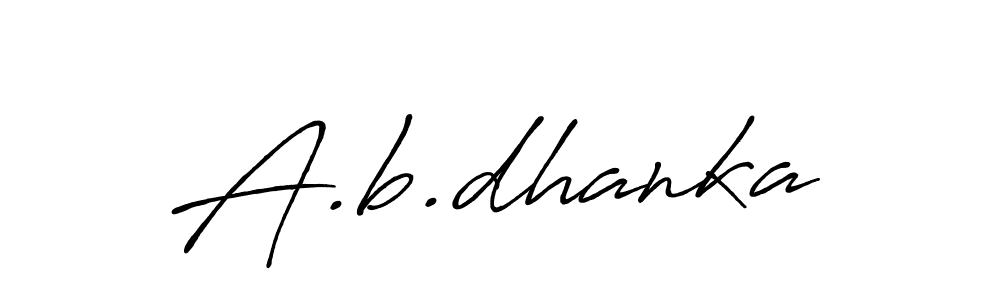 You can use this online signature creator to create a handwritten signature for the name A.b.dhanka. This is the best online autograph maker. A.b.dhanka signature style 7 images and pictures png