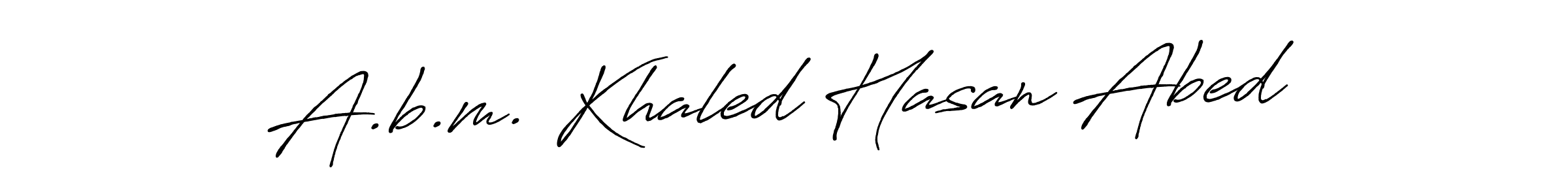 It looks lik you need a new signature style for name A.b.m. Khaled Hasan Abed. Design unique handwritten (Antro_Vectra_Bolder) signature with our free signature maker in just a few clicks. A.b.m. Khaled Hasan Abed signature style 7 images and pictures png