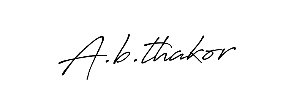 if you are searching for the best signature style for your name A.b.thakor. so please give up your signature search. here we have designed multiple signature styles  using Antro_Vectra_Bolder. A.b.thakor signature style 7 images and pictures png