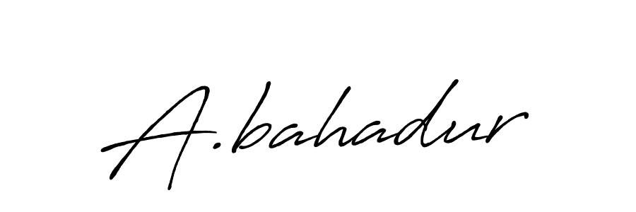if you are searching for the best signature style for your name A.bahadur. so please give up your signature search. here we have designed multiple signature styles  using Antro_Vectra_Bolder. A.bahadur signature style 7 images and pictures png