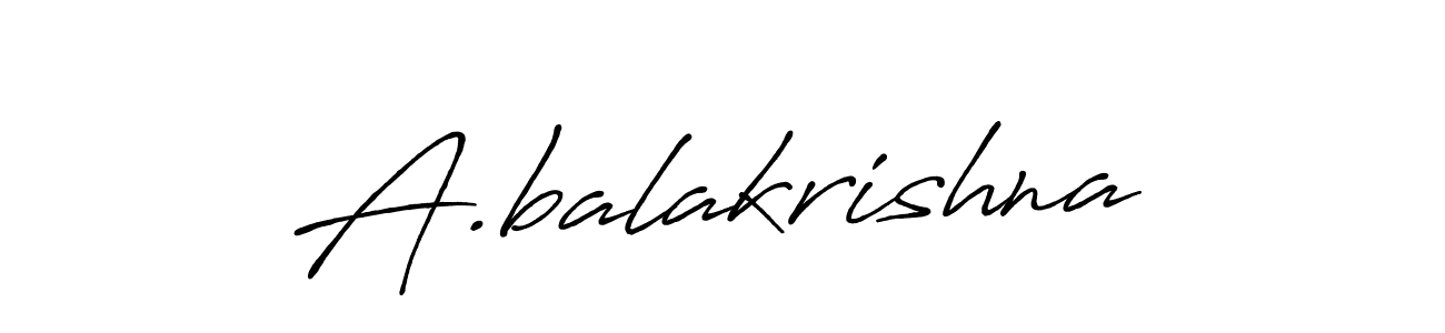 You should practise on your own different ways (Antro_Vectra_Bolder) to write your name (A.balakrishna) in signature. don't let someone else do it for you. A.balakrishna signature style 7 images and pictures png