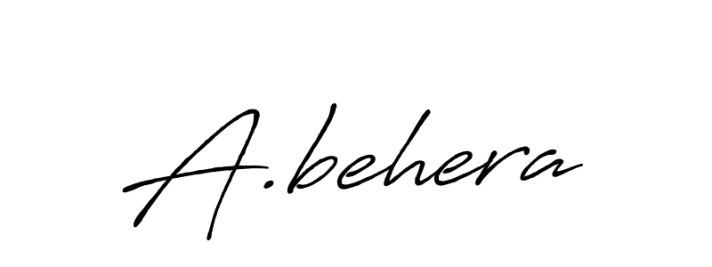 Use a signature maker to create a handwritten signature online. With this signature software, you can design (Antro_Vectra_Bolder) your own signature for name A.behera. A.behera signature style 7 images and pictures png