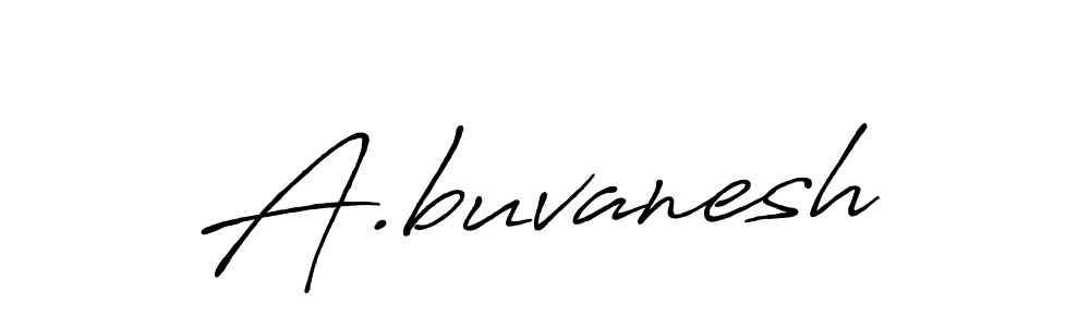 A.buvanesh stylish signature style. Best Handwritten Sign (Antro_Vectra_Bolder) for my name. Handwritten Signature Collection Ideas for my name A.buvanesh. A.buvanesh signature style 7 images and pictures png