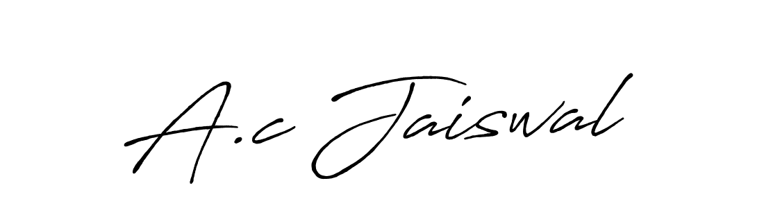 Make a beautiful signature design for name A.c Jaiswal. Use this online signature maker to create a handwritten signature for free. A.c Jaiswal signature style 7 images and pictures png