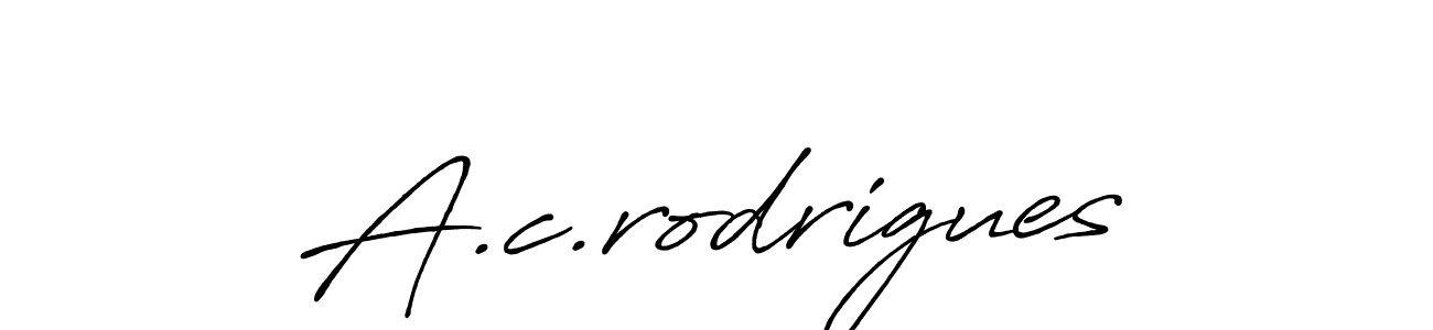 It looks lik you need a new signature style for name A.c.rodrigues. Design unique handwritten (Antro_Vectra_Bolder) signature with our free signature maker in just a few clicks. A.c.rodrigues signature style 7 images and pictures png