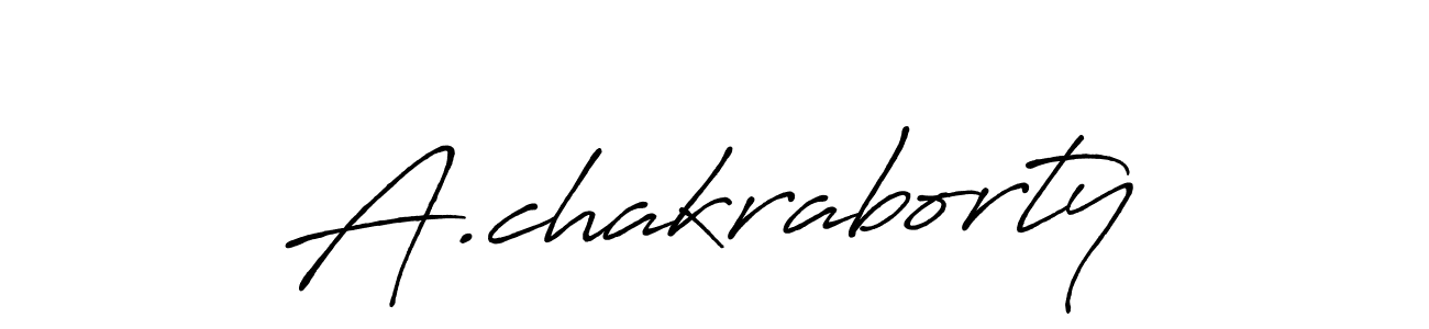 Create a beautiful signature design for name A.chakraborty. With this signature (Antro_Vectra_Bolder) fonts, you can make a handwritten signature for free. A.chakraborty signature style 7 images and pictures png