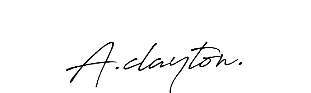 Also You can easily find your signature by using the search form. We will create A.clayton. name handwritten signature images for you free of cost using Antro_Vectra_Bolder sign style. A.clayton. signature style 7 images and pictures png