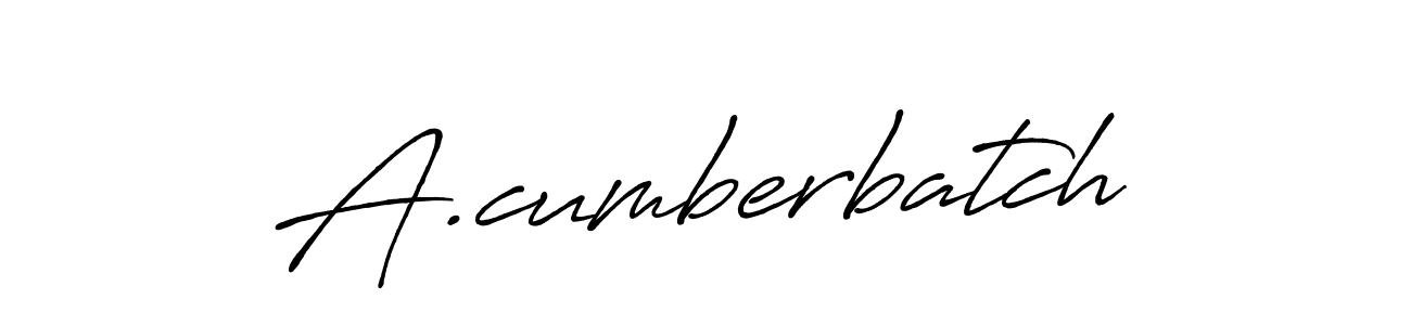 How to make A.cumberbatch signature? Antro_Vectra_Bolder is a professional autograph style. Create handwritten signature for A.cumberbatch name. A.cumberbatch signature style 7 images and pictures png