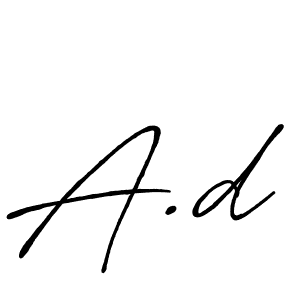 Also You can easily find your signature by using the search form. We will create A.d name handwritten signature images for you free of cost using Antro_Vectra_Bolder sign style. A.d signature style 7 images and pictures png