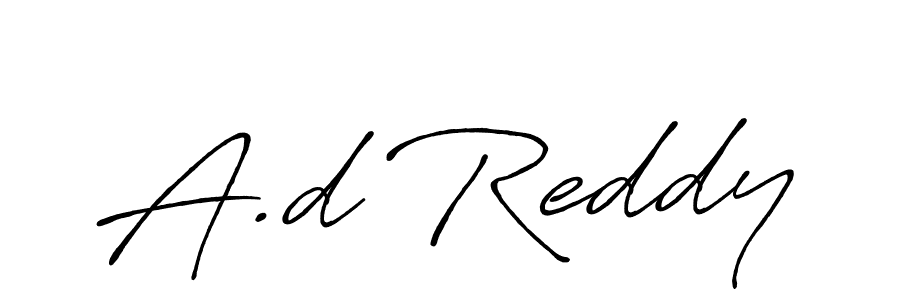 The best way (Antro_Vectra_Bolder) to make a short signature is to pick only two or three words in your name. The name A.d Reddy include a total of six letters. For converting this name. A.d Reddy signature style 7 images and pictures png