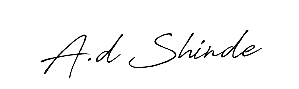 How to make A.d Shinde name signature. Use Antro_Vectra_Bolder style for creating short signs online. This is the latest handwritten sign. A.d Shinde signature style 7 images and pictures png