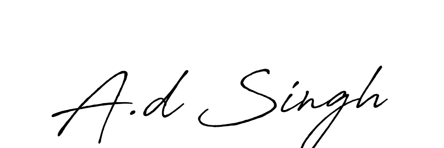 Antro_Vectra_Bolder is a professional signature style that is perfect for those who want to add a touch of class to their signature. It is also a great choice for those who want to make their signature more unique. Get A.d Singh name to fancy signature for free. A.d Singh signature style 7 images and pictures png