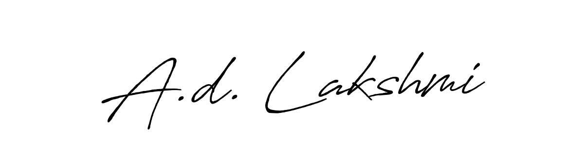 Make a short A.d. Lakshmi signature style. Manage your documents anywhere anytime using Antro_Vectra_Bolder. Create and add eSignatures, submit forms, share and send files easily. A.d. Lakshmi signature style 7 images and pictures png