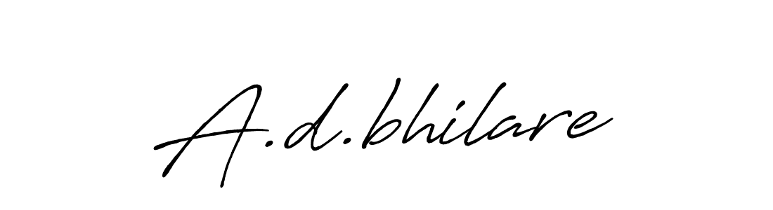 Design your own signature with our free online signature maker. With this signature software, you can create a handwritten (Antro_Vectra_Bolder) signature for name A.d.bhilare. A.d.bhilare signature style 7 images and pictures png