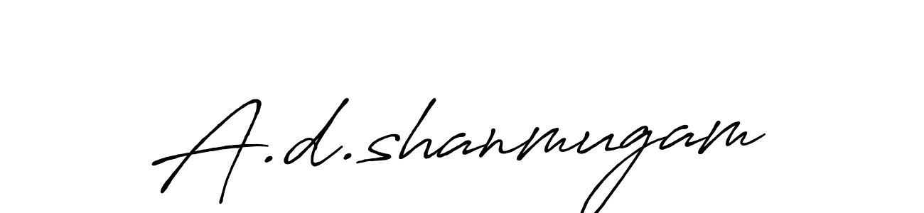 Similarly Antro_Vectra_Bolder is the best handwritten signature design. Signature creator online .You can use it as an online autograph creator for name A.d.shanmugam. A.d.shanmugam signature style 7 images and pictures png