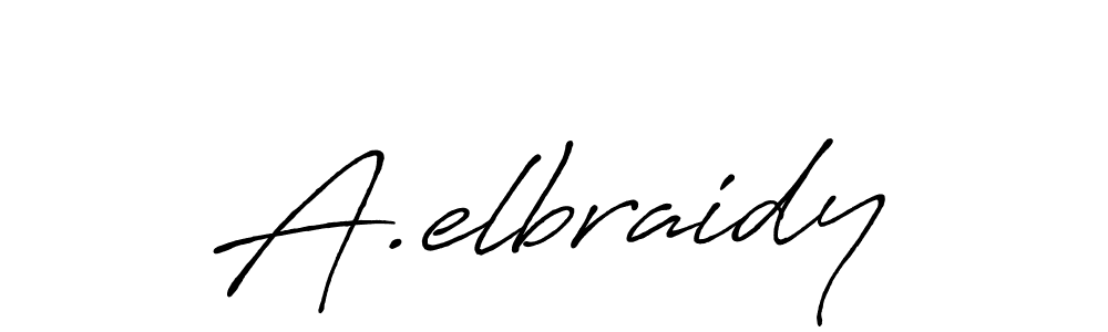 Design your own signature with our free online signature maker. With this signature software, you can create a handwritten (Antro_Vectra_Bolder) signature for name A.elbraidy. A.elbraidy signature style 7 images and pictures png