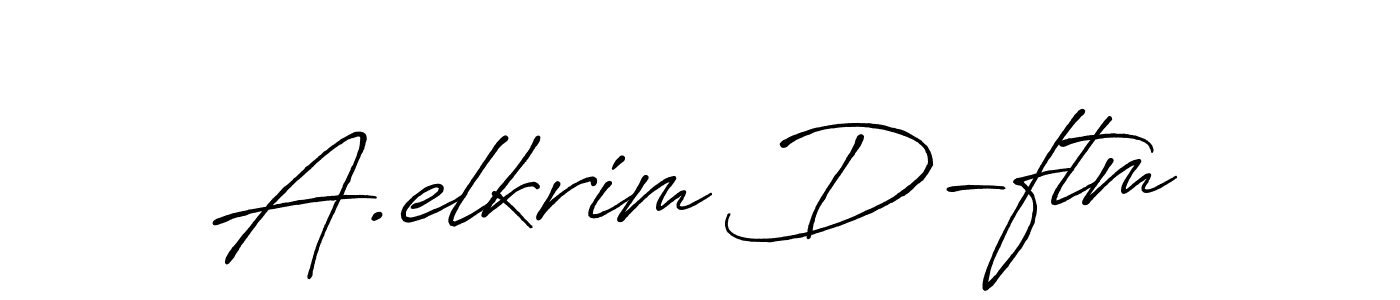 This is the best signature style for the A.elkrim D-ftm name. Also you like these signature font (Antro_Vectra_Bolder). Mix name signature. A.elkrim D-ftm signature style 7 images and pictures png