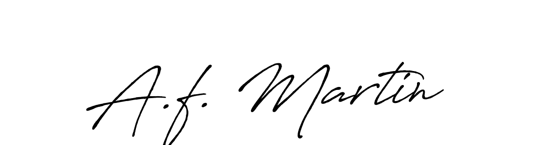 Create a beautiful signature design for name A.f. Martin. With this signature (Antro_Vectra_Bolder) fonts, you can make a handwritten signature for free. A.f. Martin signature style 7 images and pictures png