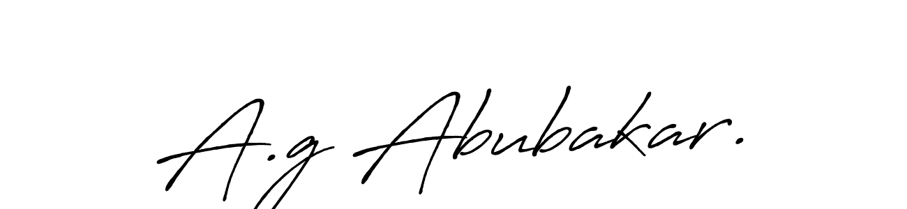 Use a signature maker to create a handwritten signature online. With this signature software, you can design (Antro_Vectra_Bolder) your own signature for name A.g Abubakar.. A.g Abubakar. signature style 7 images and pictures png