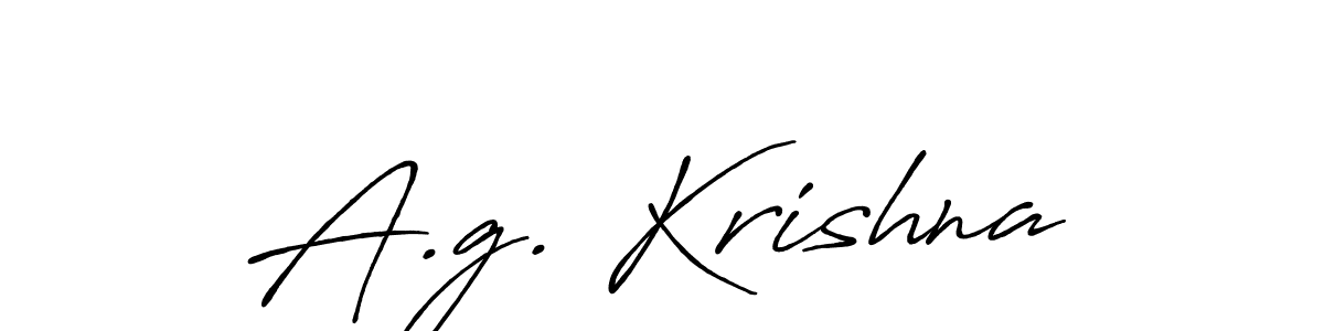 Create a beautiful signature design for name A.g. Krishna. With this signature (Antro_Vectra_Bolder) fonts, you can make a handwritten signature for free. A.g. Krishna signature style 7 images and pictures png