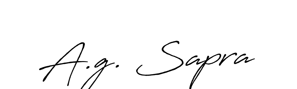 Create a beautiful signature design for name A.g. Sapra. With this signature (Antro_Vectra_Bolder) fonts, you can make a handwritten signature for free. A.g. Sapra signature style 7 images and pictures png