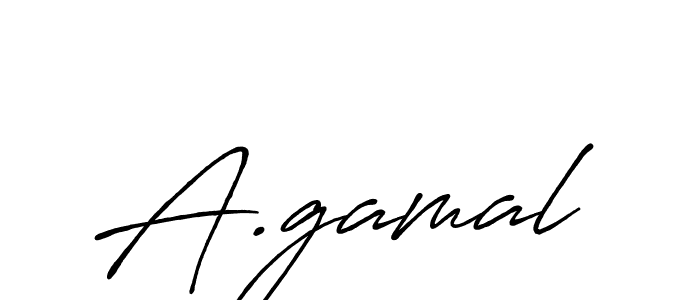 if you are searching for the best signature style for your name A.gamal. so please give up your signature search. here we have designed multiple signature styles  using Antro_Vectra_Bolder. A.gamal signature style 7 images and pictures png