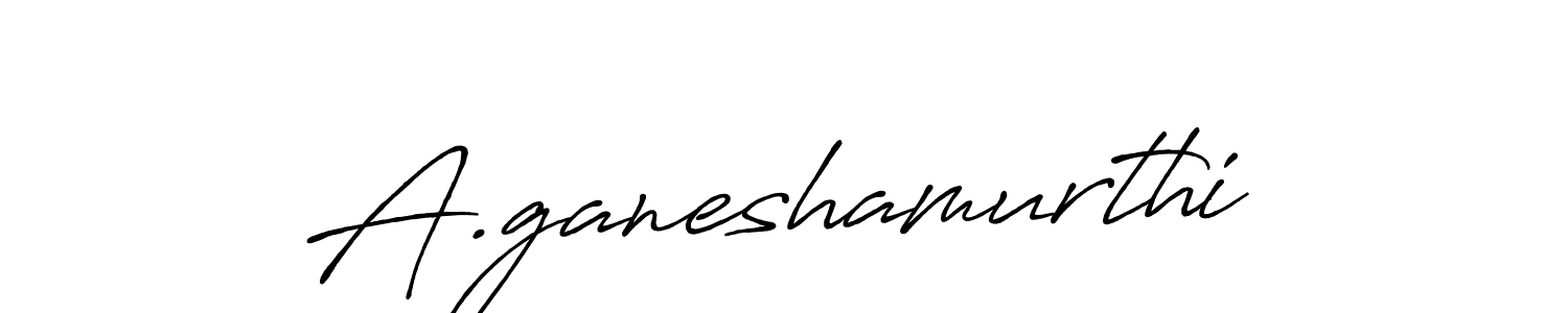 A.ganeshamurthi stylish signature style. Best Handwritten Sign (Antro_Vectra_Bolder) for my name. Handwritten Signature Collection Ideas for my name A.ganeshamurthi. A.ganeshamurthi signature style 7 images and pictures png
