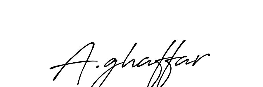 Make a beautiful signature design for name A.ghaffar. With this signature (Antro_Vectra_Bolder) style, you can create a handwritten signature for free. A.ghaffar signature style 7 images and pictures png