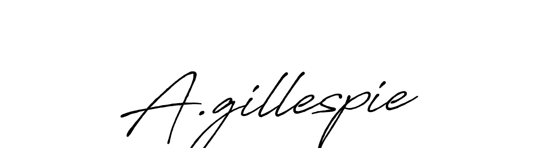 The best way (Antro_Vectra_Bolder) to make a short signature is to pick only two or three words in your name. The name A.gillespie include a total of six letters. For converting this name. A.gillespie signature style 7 images and pictures png