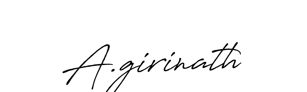 Make a short A.girinath signature style. Manage your documents anywhere anytime using Antro_Vectra_Bolder. Create and add eSignatures, submit forms, share and send files easily. A.girinath signature style 7 images and pictures png