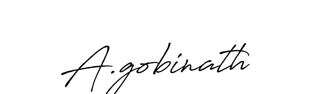 Also You can easily find your signature by using the search form. We will create A.gobinath name handwritten signature images for you free of cost using Antro_Vectra_Bolder sign style. A.gobinath signature style 7 images and pictures png