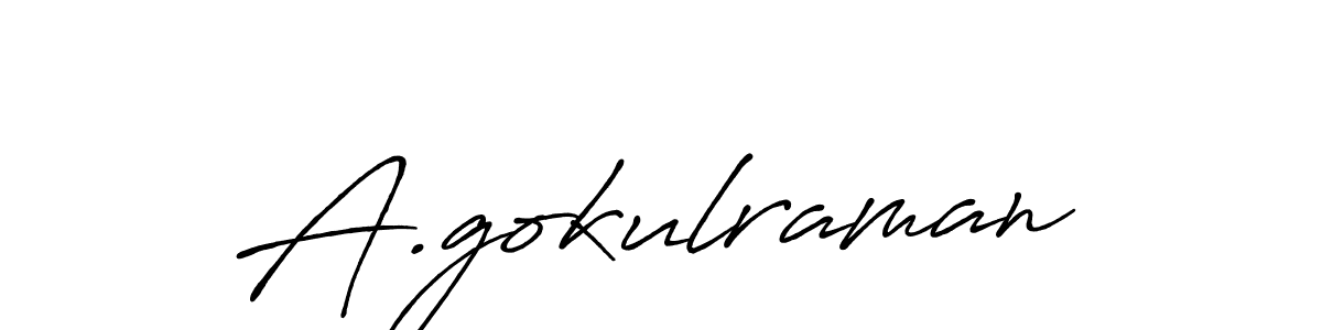 This is the best signature style for the A.gokulraman name. Also you like these signature font (Antro_Vectra_Bolder). Mix name signature. A.gokulraman signature style 7 images and pictures png