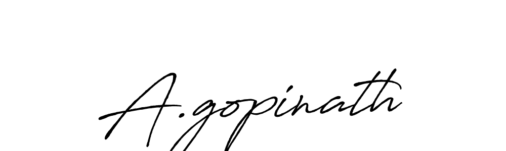 Also we have A.gopinath name is the best signature style. Create professional handwritten signature collection using Antro_Vectra_Bolder autograph style. A.gopinath signature style 7 images and pictures png