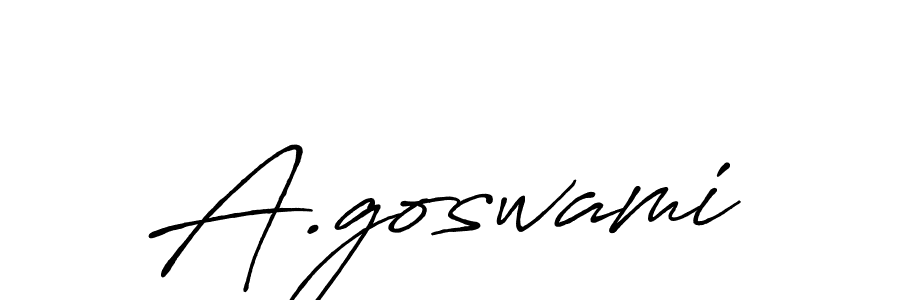 The best way (Antro_Vectra_Bolder) to make a short signature is to pick only two or three words in your name. The name A.goswami include a total of six letters. For converting this name. A.goswami signature style 7 images and pictures png