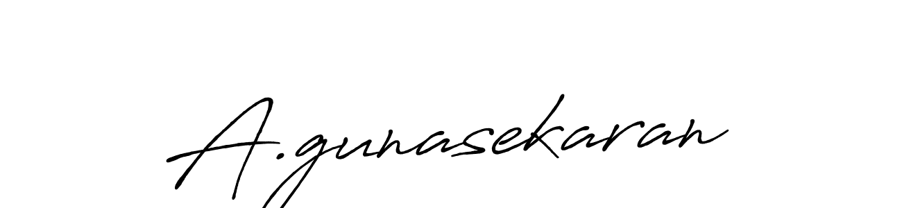 A.gunasekaran stylish signature style. Best Handwritten Sign (Antro_Vectra_Bolder) for my name. Handwritten Signature Collection Ideas for my name A.gunasekaran. A.gunasekaran signature style 7 images and pictures png