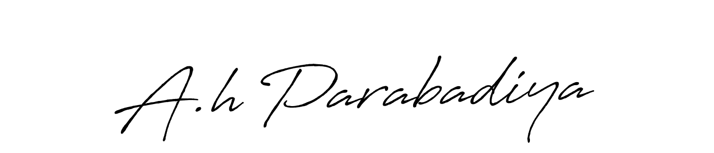 This is the best signature style for the A.h Parabadiya name. Also you like these signature font (Antro_Vectra_Bolder). Mix name signature. A.h Parabadiya signature style 7 images and pictures png