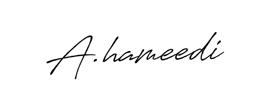 Make a beautiful signature design for name A.hameedi. Use this online signature maker to create a handwritten signature for free. A.hameedi signature style 7 images and pictures png