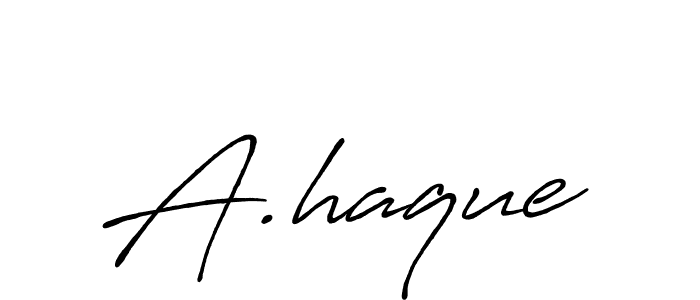 Make a beautiful signature design for name A.haque. Use this online signature maker to create a handwritten signature for free. A.haque signature style 7 images and pictures png