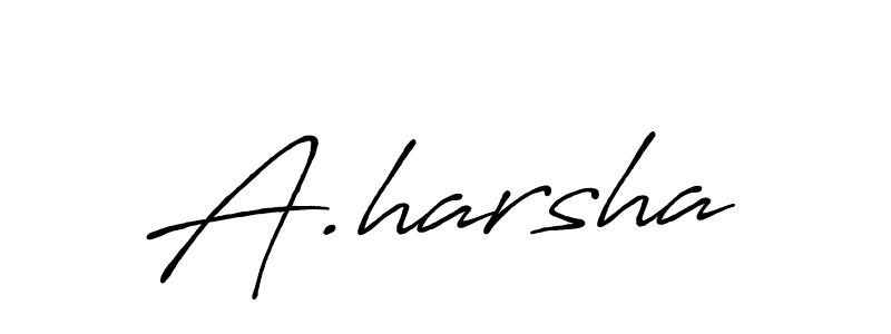 Make a beautiful signature design for name A.harsha. Use this online signature maker to create a handwritten signature for free. A.harsha signature style 7 images and pictures png