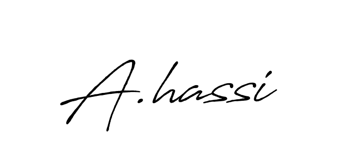 It looks lik you need a new signature style for name A.hassi. Design unique handwritten (Antro_Vectra_Bolder) signature with our free signature maker in just a few clicks. A.hassi signature style 7 images and pictures png